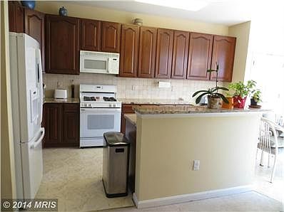 Kitchen with Granite Counters and Tile Backsplash