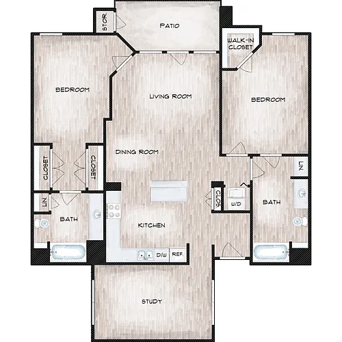 Floor plan Plan F
