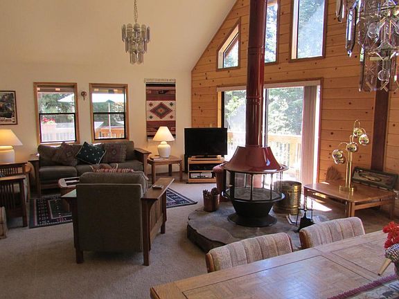 bright great room with huge windows