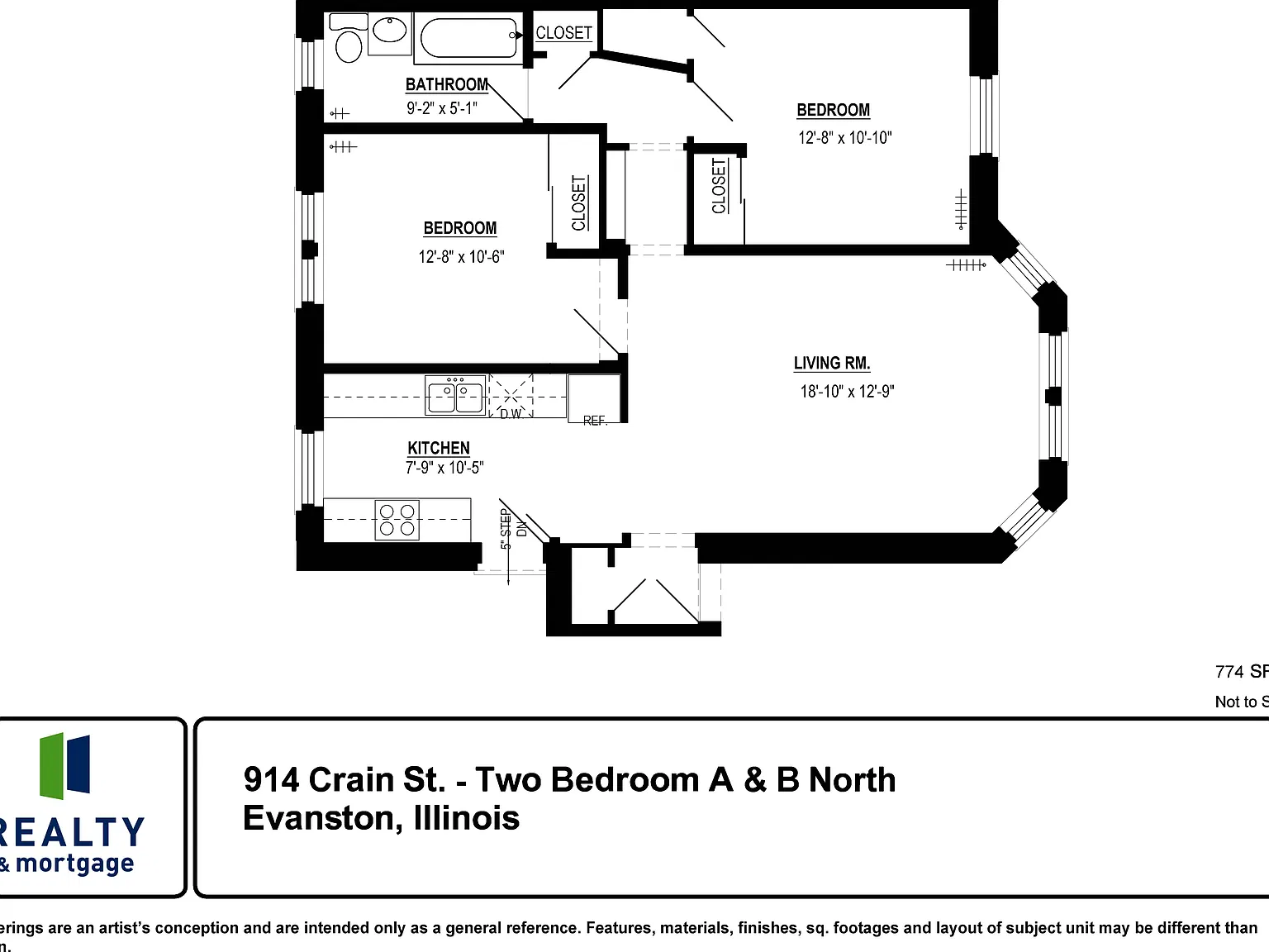 1 bed, 774 sqft, $1,795 — Photo 2