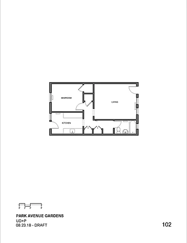 Floor plan 1BD/1BA