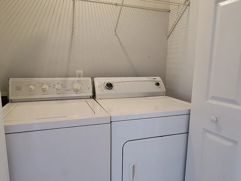 laundry area on second floor
washer and dryer included