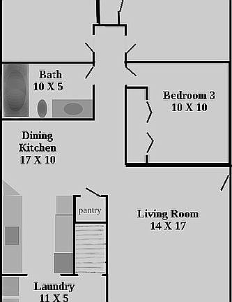 Upstairs floor plan