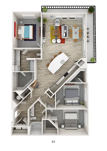 Floor plan C1