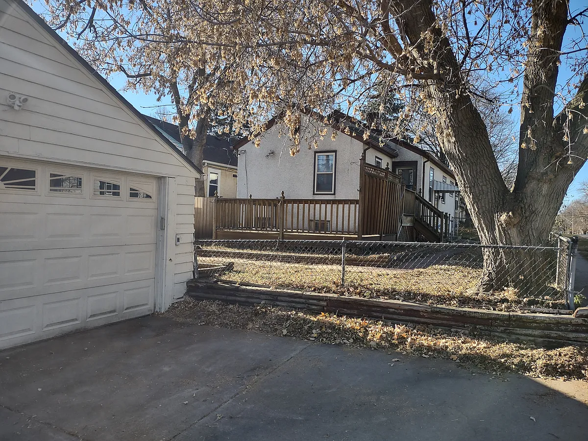 Rear of house with double car garage - 5301 27th Ave S