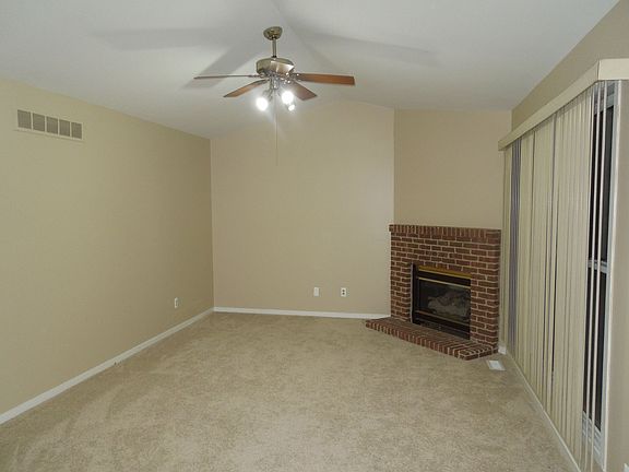 Family room with fireplace
