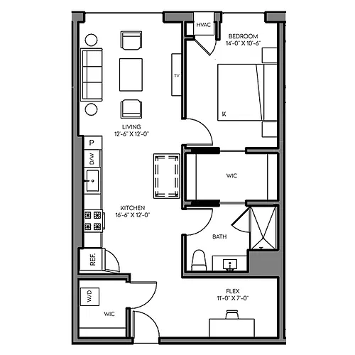 Floor plan A11 - West
