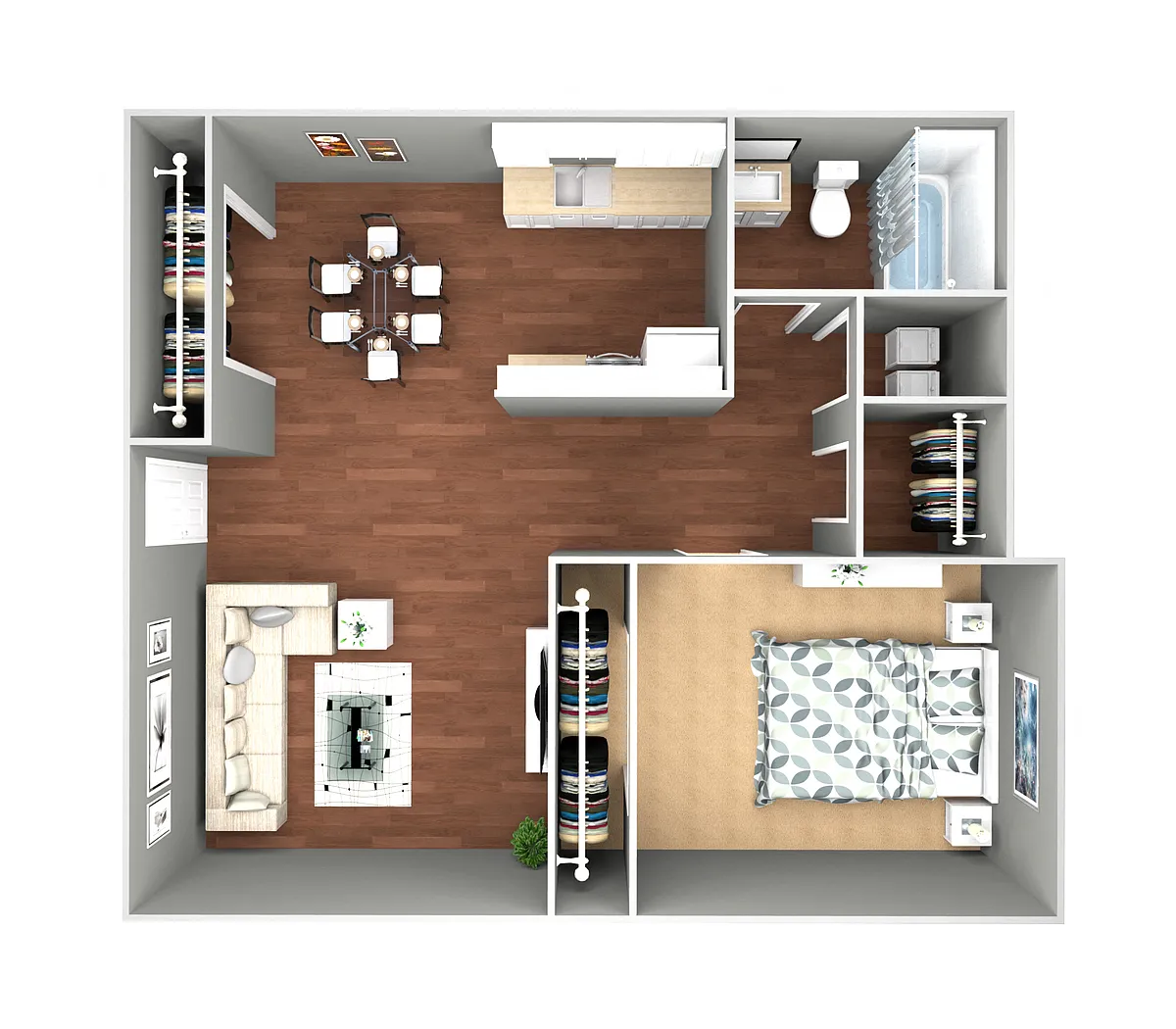 Floor plan One Bedroom