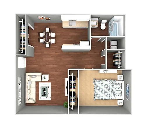 Floor plan One Bedroom