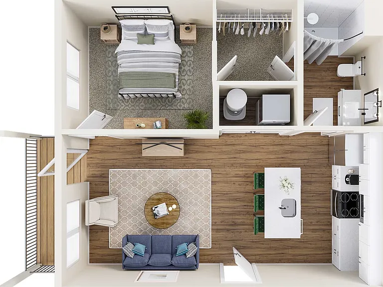The Overlook Terrace (694 sq ft) The Overlook Terrace (694 sq ft)