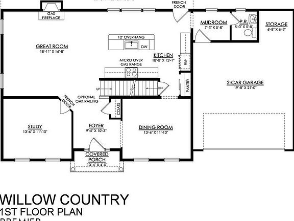 Willow Country Premier Series - 1st Floor