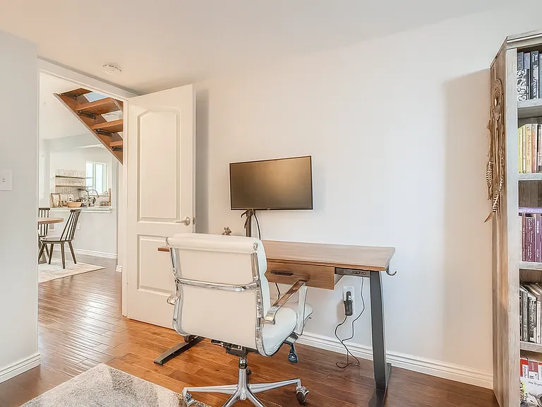 Home office nook, ideal for remote work or creative focus.