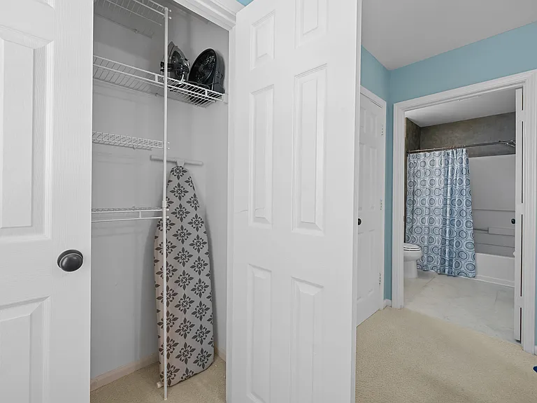 Master Closet Space w/Iron Board