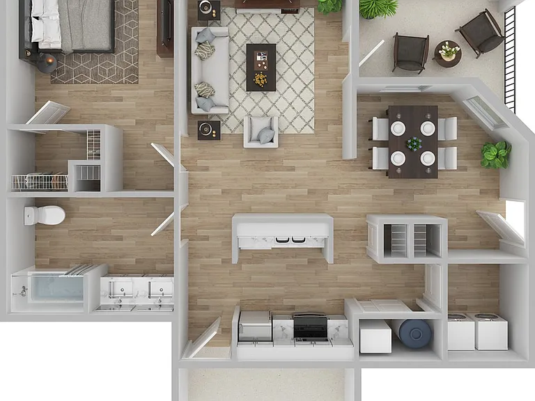 1 Bedroom | 1 Bath | 910 SF 1 Bedroom | 1 Bath | 910 SF