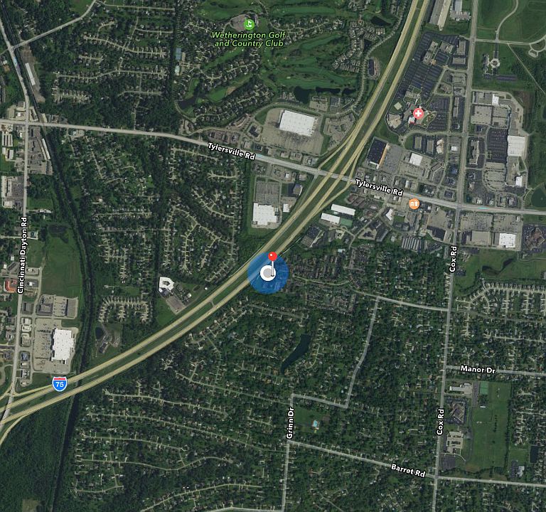 Map of the area
