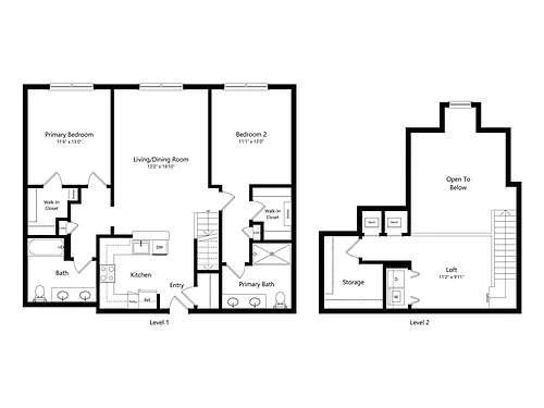 Floor plan 2x2N