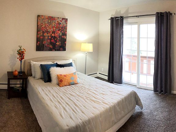 Spacious master with 2 large closets and sliding doors to balcony