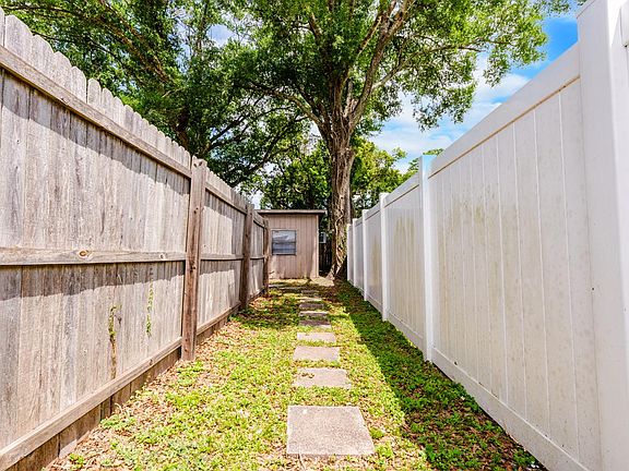 Fenced area leading to Studio