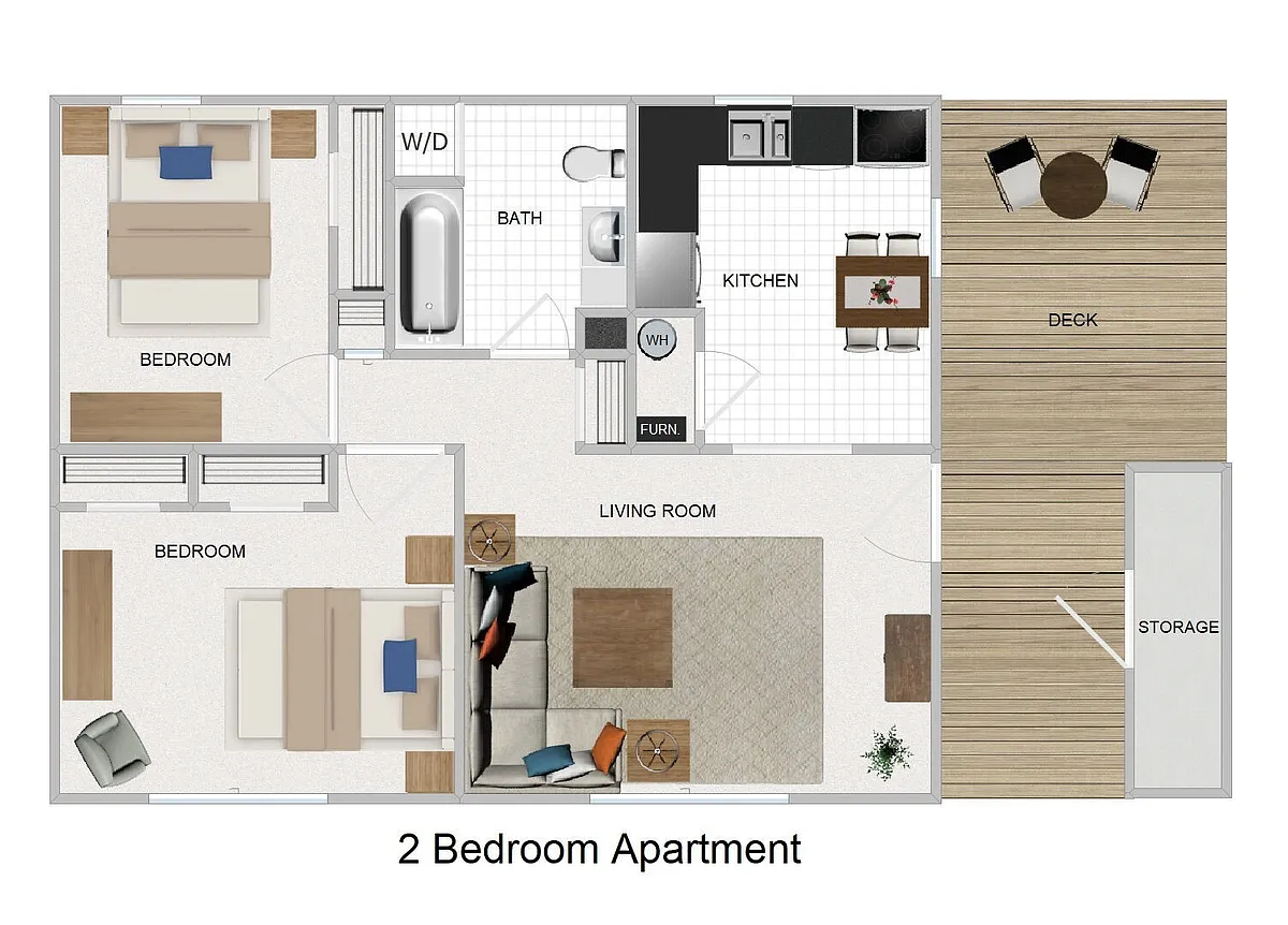 Floor plan 2 Bedroom Apartment