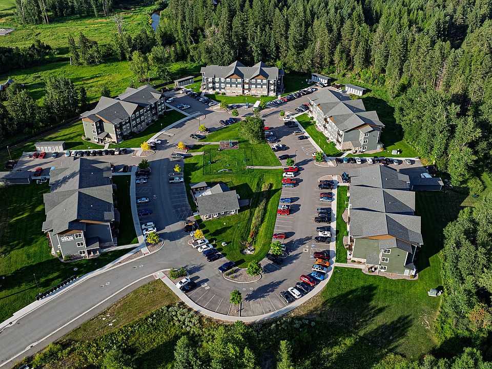Scenic aerial view of Highline Apartments