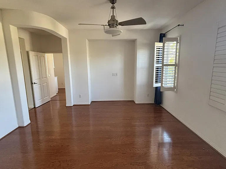 master bedroom facing front of the house