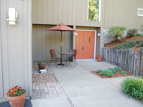 A double door front entry