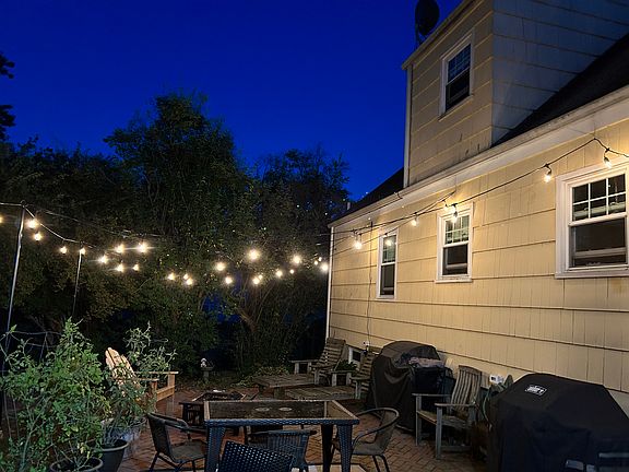 Back Patio with cafe lights