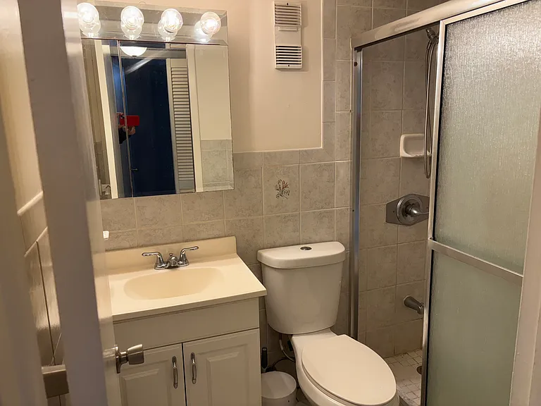 Bathroom. Shower. No tub.