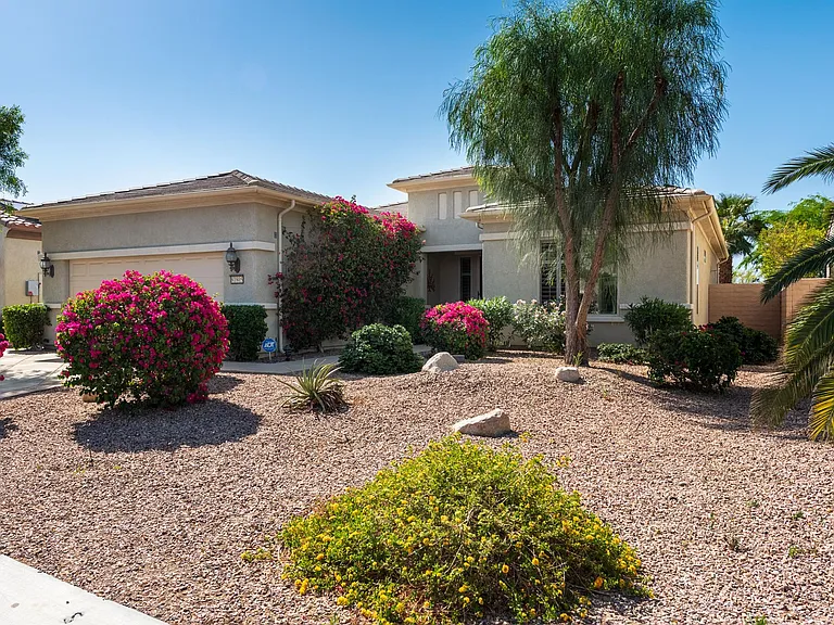 Beautiful low maintenance front yard.