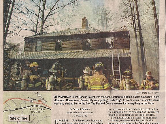 Fire destroyed original home