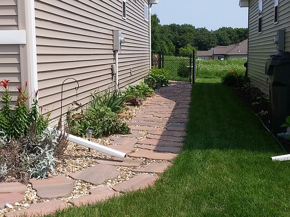 Stone Walkway to Back Yard