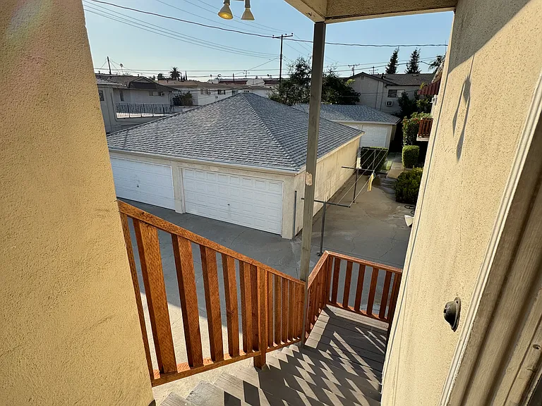 private deck and stairwell