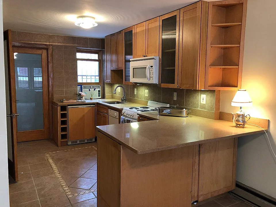 English basement apartment.