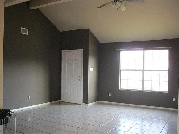 Front door, living room