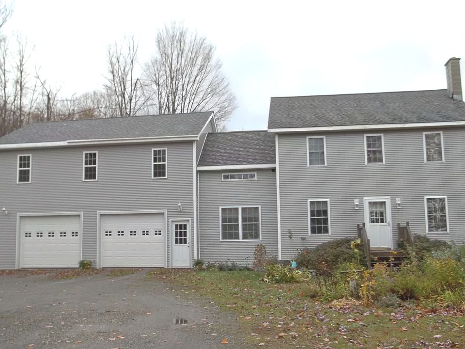 House & Garage - front view