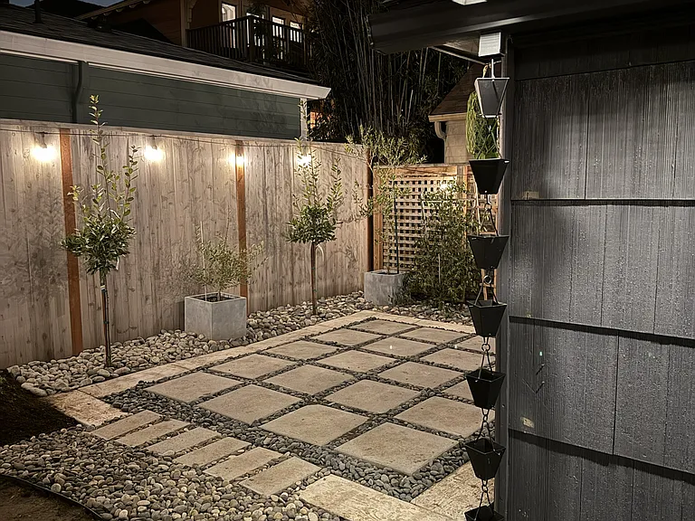 Backyard patio