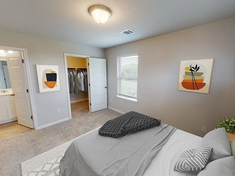 Bedroom 2. This image shows a virtually furnished space. Bedrooms come unfurnished.