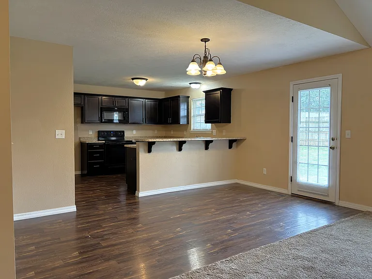 Kitchen/Dining from Living Room