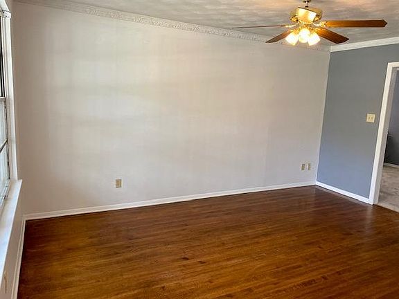 Front living room with hardwood floors.