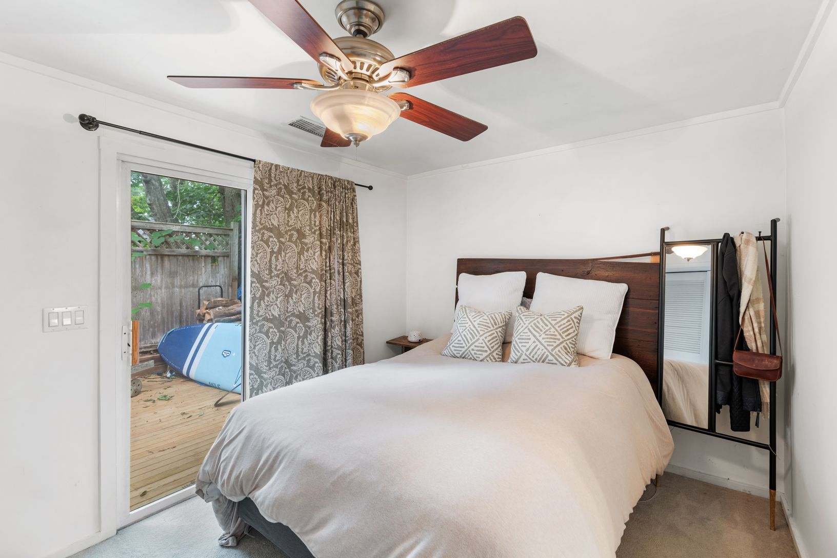  Owner's bedroom with sliders to the deck