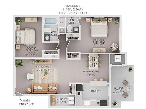 Floor plan Radnor I
