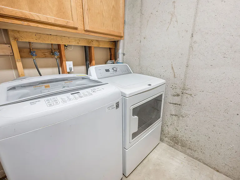 Washer and dryer in the unit
