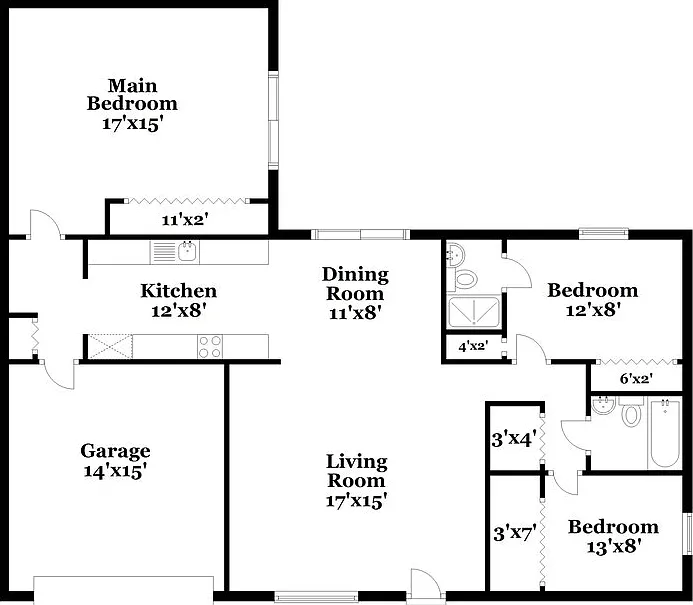3 bed, 2.0 bath, 1157 sqft, $2,115 — Photo 2