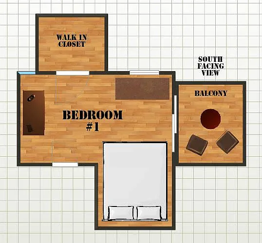 Floor plan of room