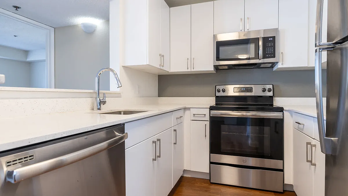Kitchen with Stainless Steel Appliances - The Encore