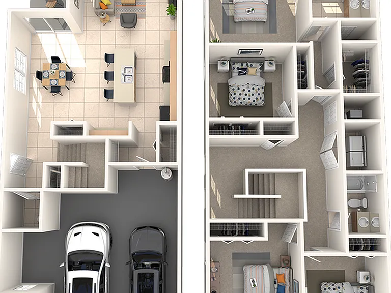 4 bedrooms, 2.5 bathrooms, 2-car garage 4 bedrooms, 2.5 bathrooms, 2-car garage