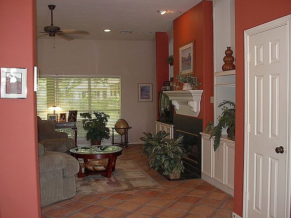 Open Living room with saltillo tile!