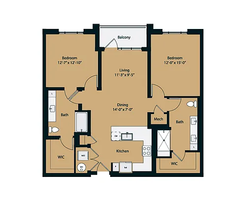 Floor plan 2A-2