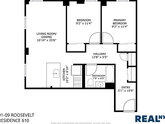 2nd image of 91-09 Roosevelt Ave #410