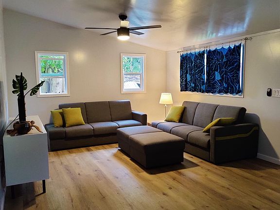 Living room with staging furniture